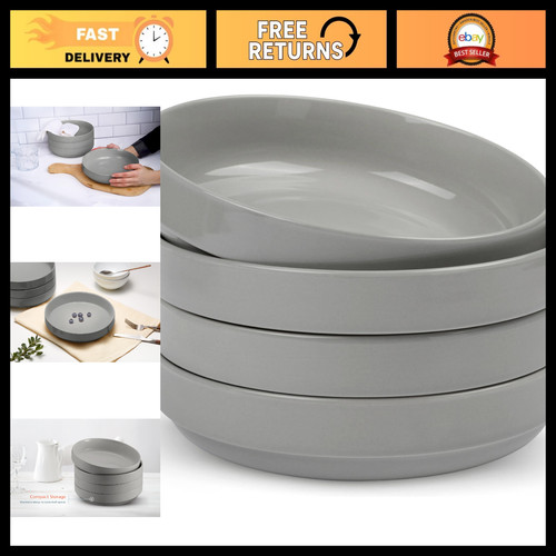 Wide shallow ceramic pasta - wide,