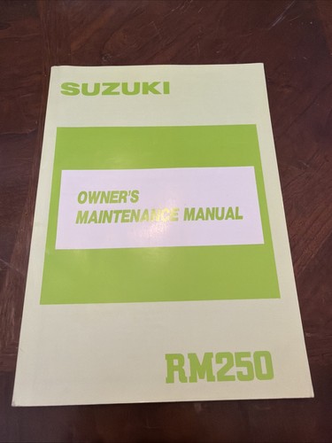 1988 suzuki rm250 owner - 1988, owner's
