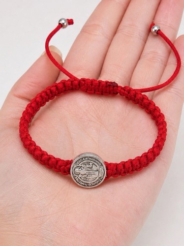 Silver saint benedict medal - silver,