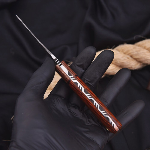 Hand forged damascus - 7.3",