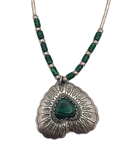 Vintage malachite heart - heart, liquid