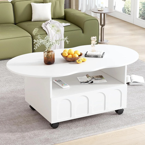 Flexible cream side table - table, 2