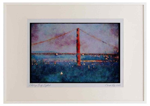 022074 red suspension bridge - 022074,