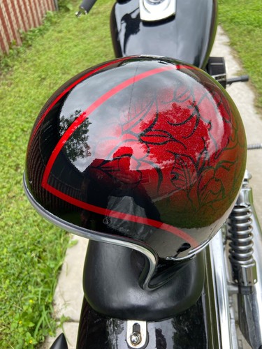 Custom painted motorcycle - painted,