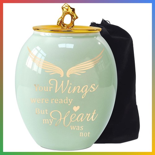 Medium cremation urn green - medium,