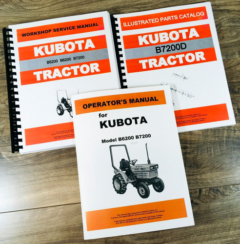 Kubota b7200d tractor service - b7200d,