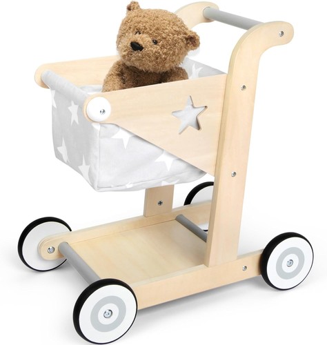Wooden baby walker push - in, 1