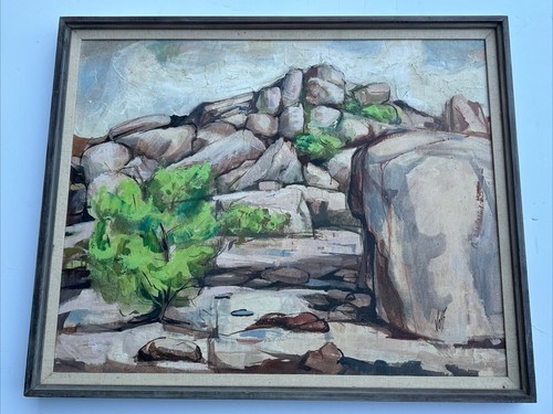 Boulders painting rock - painting,