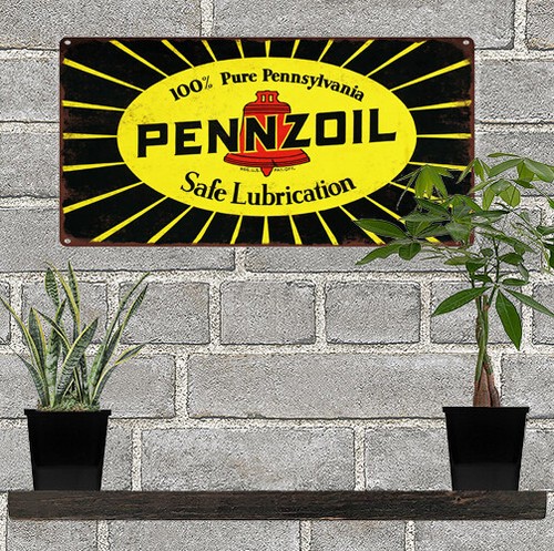 Pennzoil motor oil metal sign - motor,