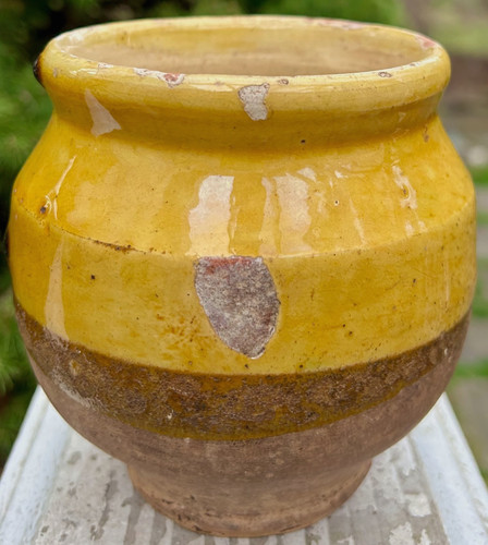 French antique pottery confit - antique,