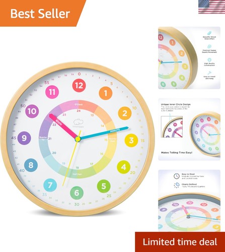 Learning wall clock for kids - clock,