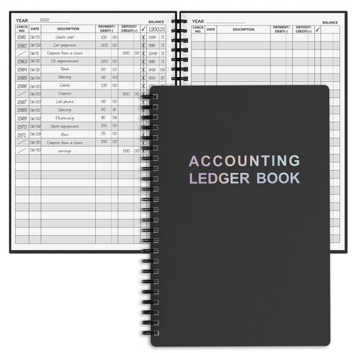 Accounting ledger book - accounting,