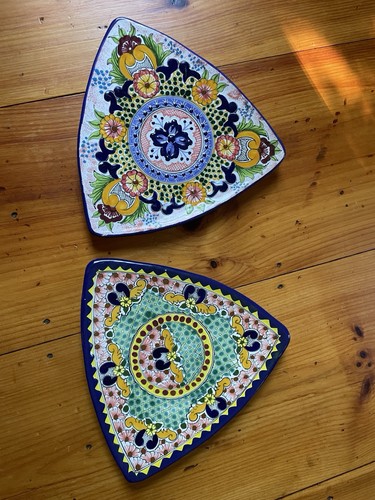 Talavera plates triangle - 2,
