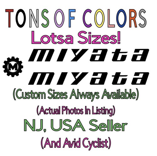 Miyata bikes die cut - pc.,