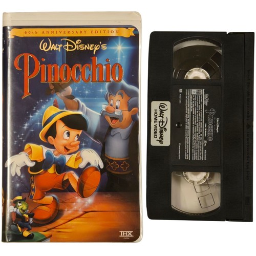 Walt disney pinocchio vhs 60th - pinocchio,