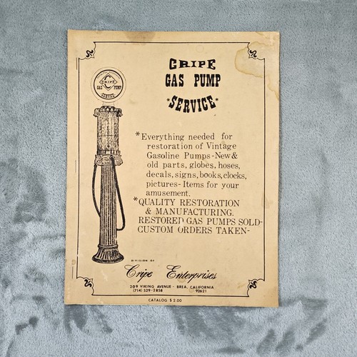 Vintage cripe gas pump - vintage,