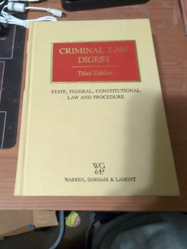 Criminal law digest - 3rd, ed