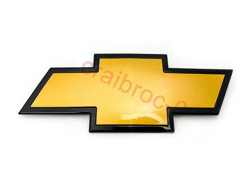 Front bowtie emblem gold black - gold,