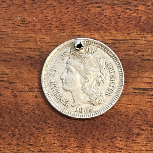 1865 three cent - nickel, 3cn