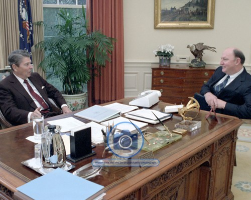 Ronald reagan with marlin - with,