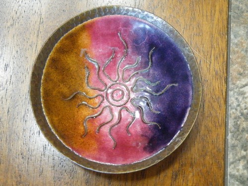 Vintage artist signed - artist, enamel