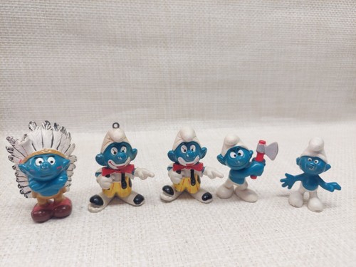 Vintage smurfs figures lot - smurfs, of