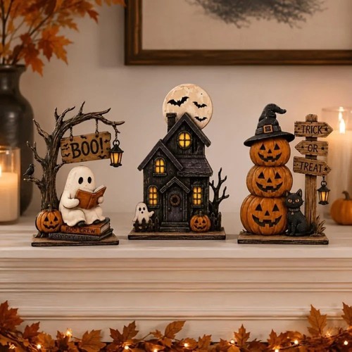 3pc halloween decor set - decor,