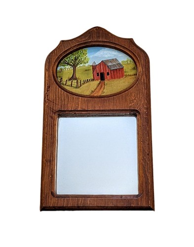 Vintage 80s belart trumeau oak - vintage,