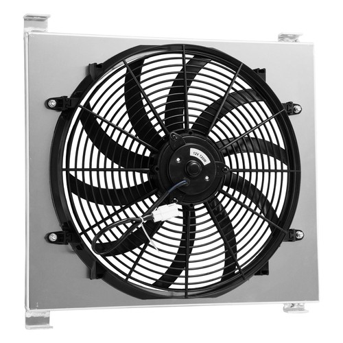 Aluminum radiator shroud - aluminum,