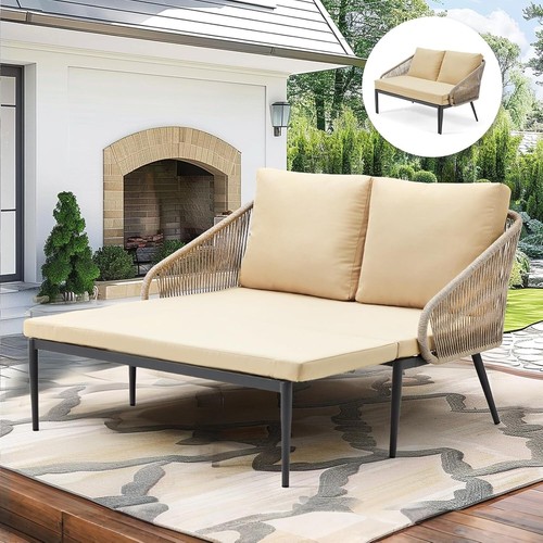 Outdoor double chaise - outdoor, lounge