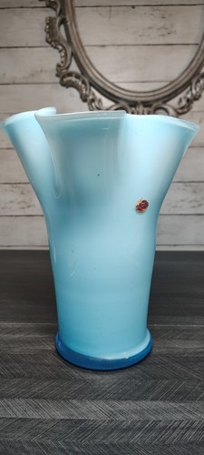 Large vintage murano blue - large,