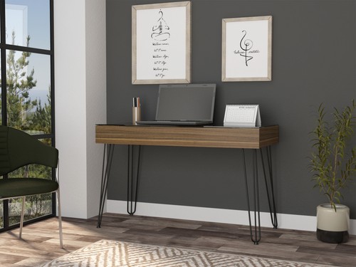 Mahogany modern writing desk - modern,