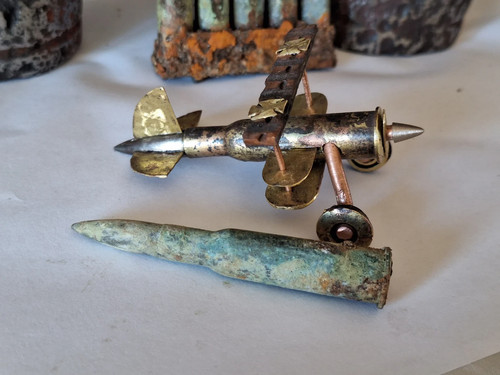 Wwi trench art airplane from - art,