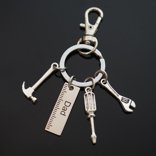 Dad keychain tools wrench - dad,