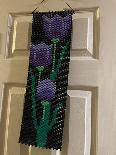 Homemade black purple - homemade, floral