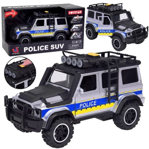 Police truck pull back suv - police,