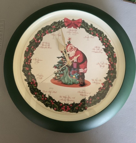 Vtg feldstein santa wall - wall, clock