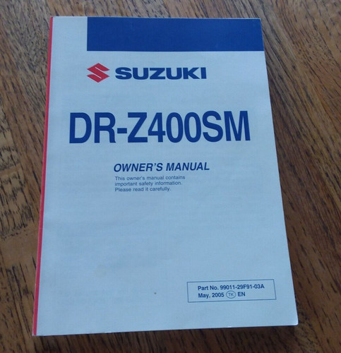 Owner manual suzuki - owner's, manual,