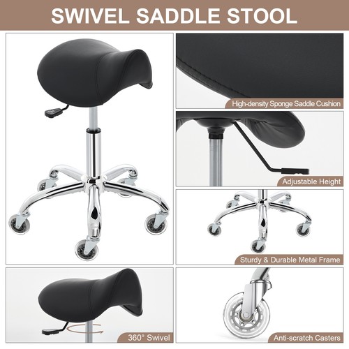 Saddle stool with versatile - saddle,