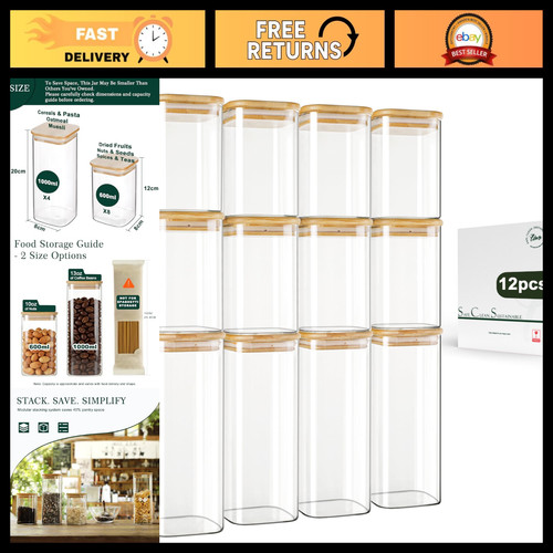 Pack square glass storage - square,