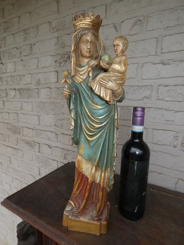 Antique french wood carved