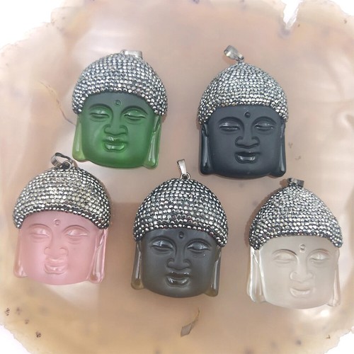 Buddha head shaped - shaped, pendant