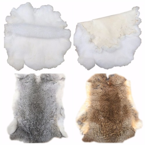 Real rabbit fur blanket - fur, rugr