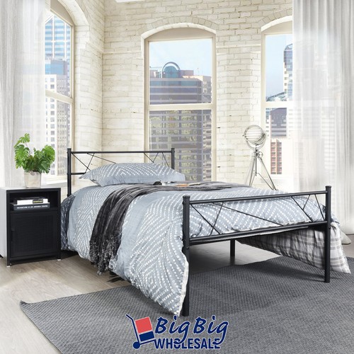 Twin size metal bed frame - size,