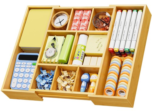 Bamboo expandable drawer - expandable,