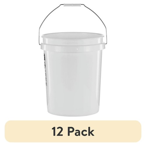 Pack gallon plastic pails - 12,