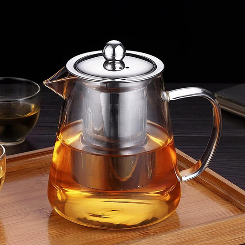 Mini size glass teapot - glass,