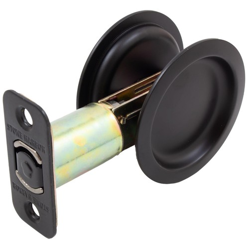 Round pocket door lock - round,
