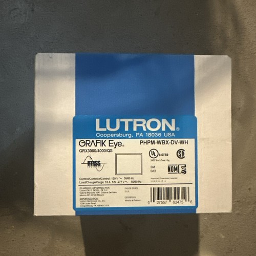 Lutron phpm wbx - lutron, phpm-wbx-dv-wh