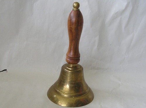 Vintage cast brass - brass, bell